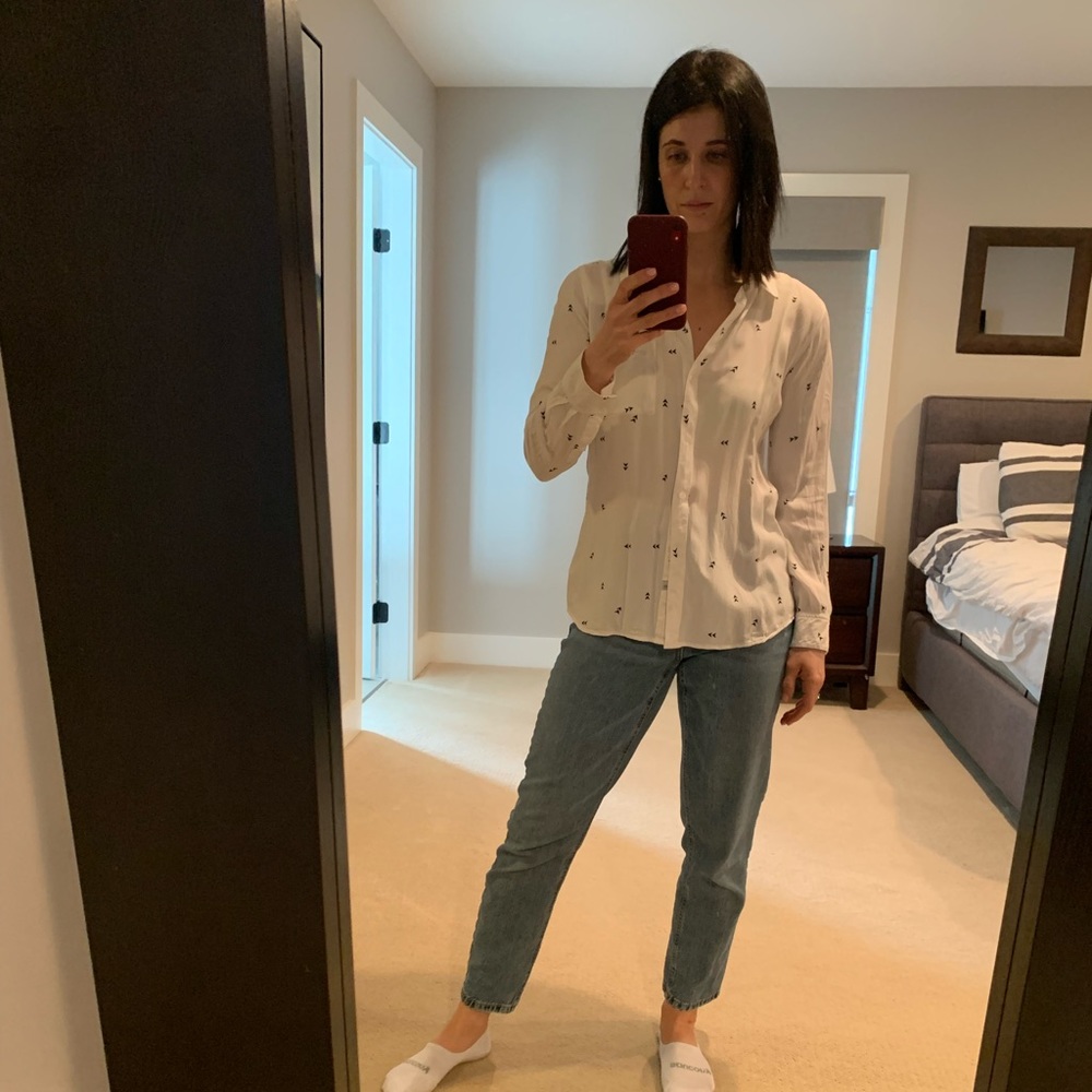 White Rails Button Down